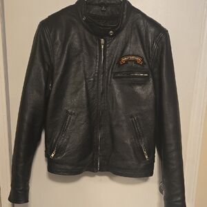Harley-Davidson Look Black Leather Jacket